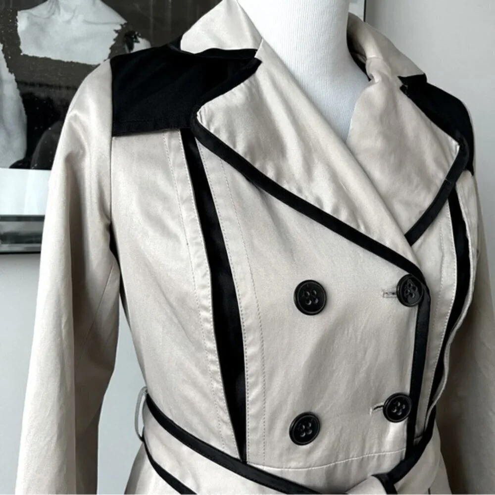 Principles by Ben de Lisi Fit and Flare Trench Coat (c)